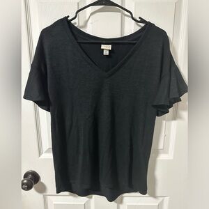 Ruffle Detail Short Sleeve Shirt